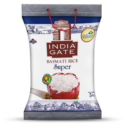 India Desire : Buy India Gate Basmati Rice Bag, Super, 5kg At Rs. 589 from Amazon